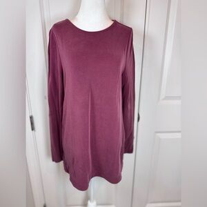 Soft Surroundings Mulberry Modal Tunic Top XS Cozy Chic Basics Minimalist